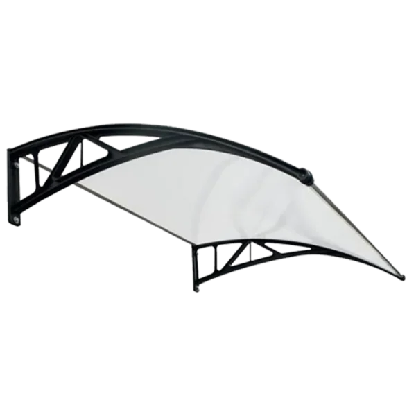 A sleek, curved white wing stabilizer with a black frame, designed for aerodynamic performance in model aircraft. Its Called Awning 800MM x 1.0M!