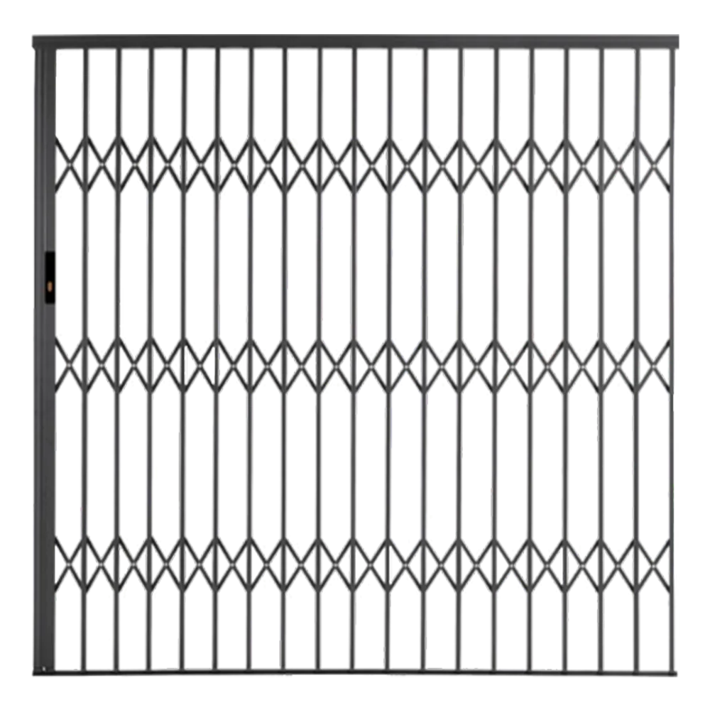 Upgrade your security with a durable expanding security aluminium gate 1.8M x 2.1M. Perfect for homes and businesses. Custom sizes available. Order now for free delivery!