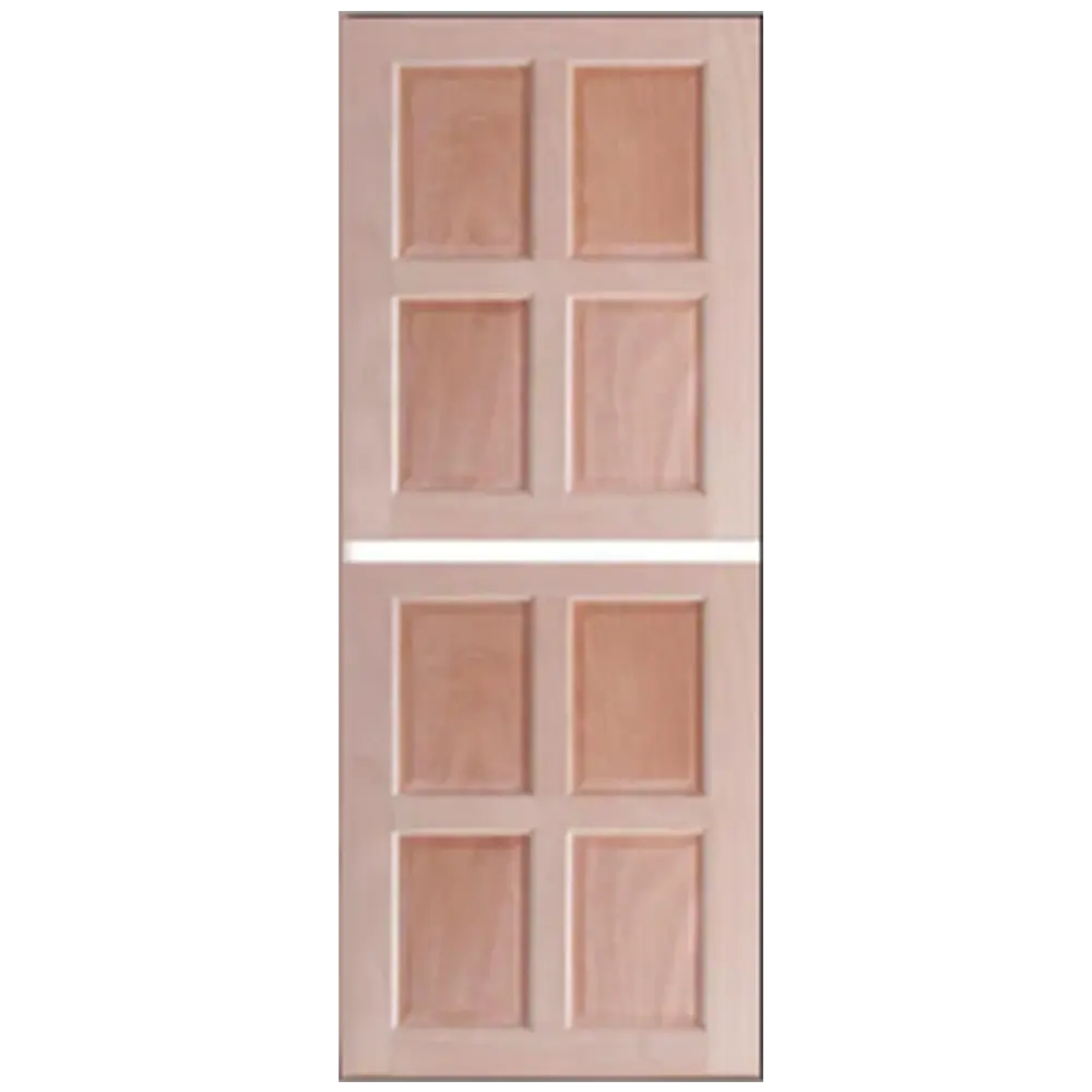 A palette featuring 8 shades of neutral-toned blush or highlighter, arranged in two rows on a pale pink background. Its Called Meranti Engineered Stable 8 Panel Door.