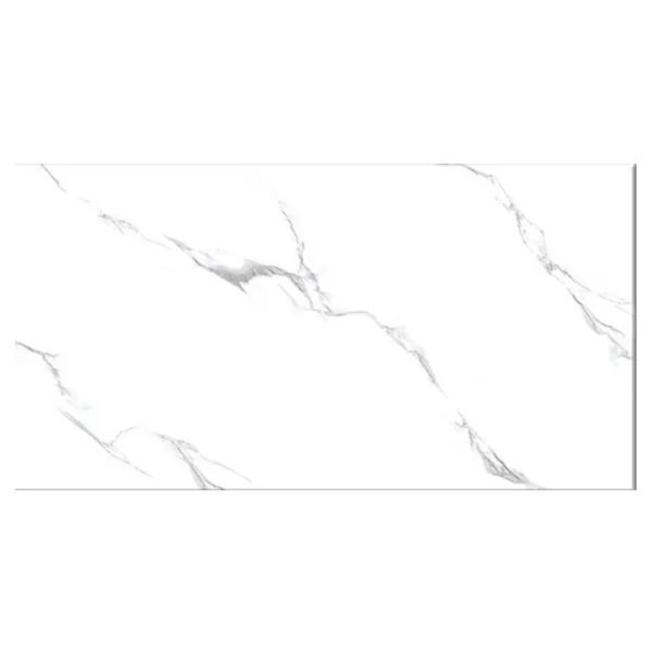 Carrara White Wall Tiles - Glossy Polished - Ceramic - 300x600mm - A-Grade