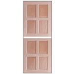 A palette featuring 8 shades of neutral-toned blush or highlighter, arranged in two rows on a pale pink background. Its Called Meranti Engineered Stable 8 Panel Door.