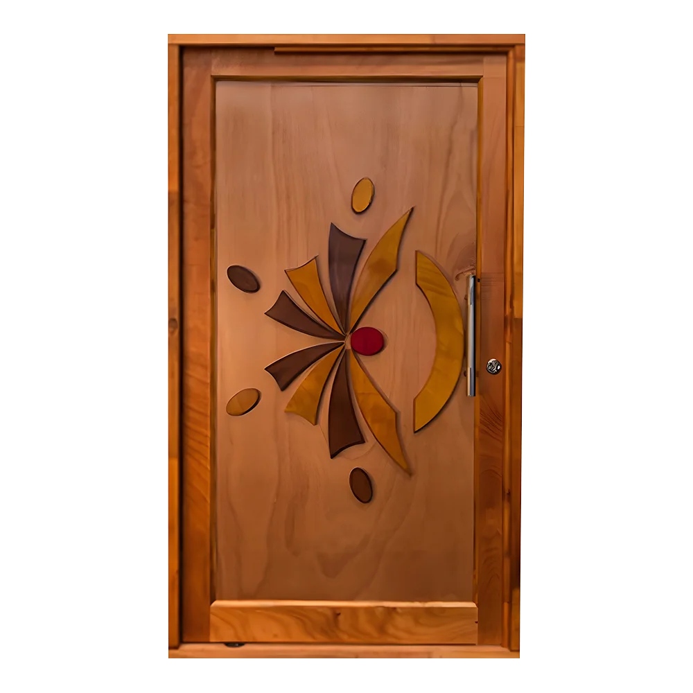 Pine Design Pivot Door – 1.2M X 2.1M - Complete Door.