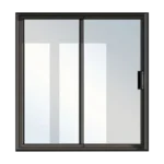 Aluminium 2 Panel Sliding Glass Door 2.1 X 2.1M