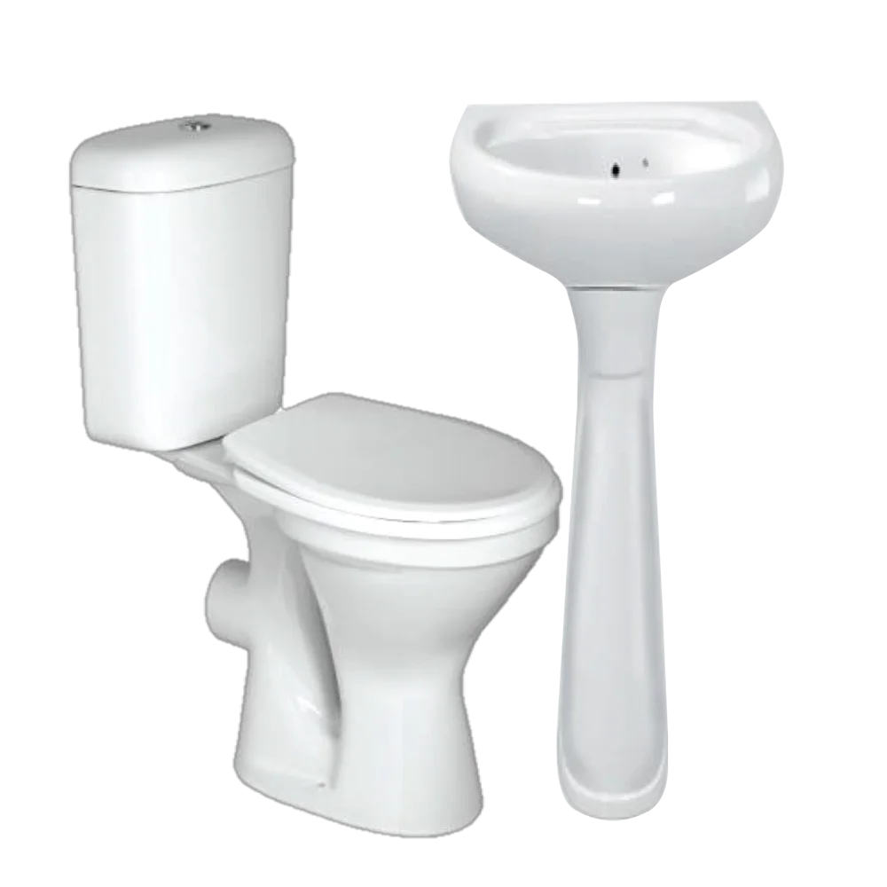 Close Couple And Basin Set 6 Pieces