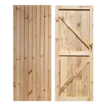 Pine Full Door Open Back