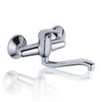 Sink Mixer Wall Type Lever Silver EZI