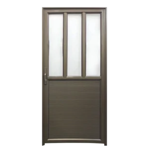 Aluminium Single Door - Full 3-Panel Design - Budget-Friendly