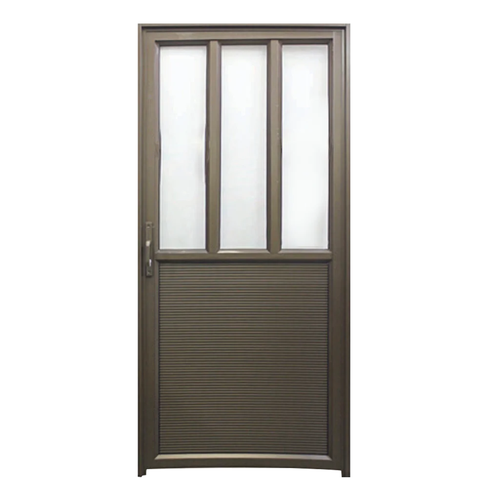 Aluminium Single Door - Full 3-Panel Design - Budget-Friendly