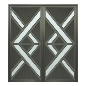 Aluminium Double Door | Fancy Design | 1.8M x 2.1M