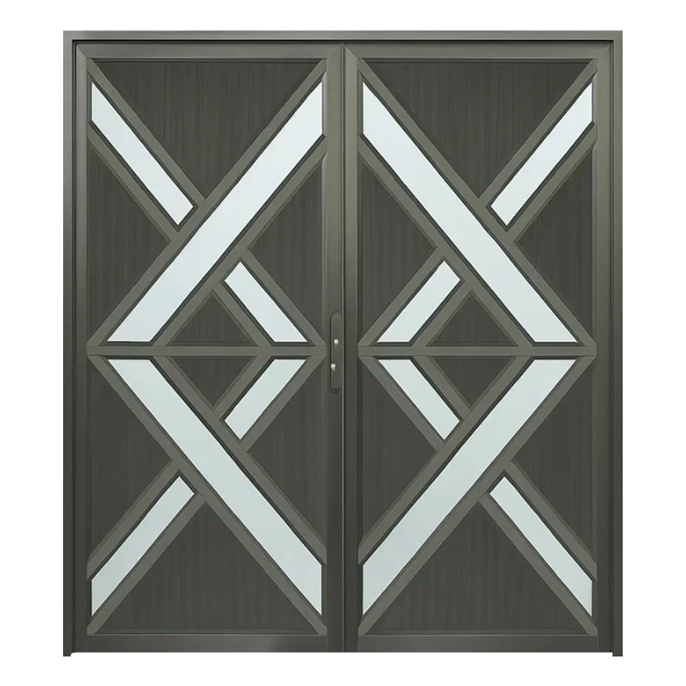 Aluminium Double Door | Fancy Design | 1.8M x 2.1M