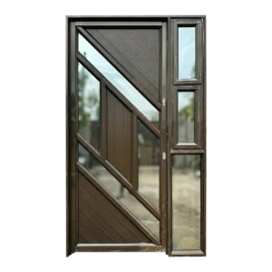 Aluminium Fancy Door with SideLight 1.2Mx2.1M