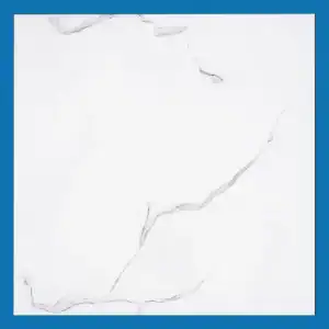 Carrara White Floor Tiles - Glossy Polished - Porcelain - 600X600mm - A Grade (86009)