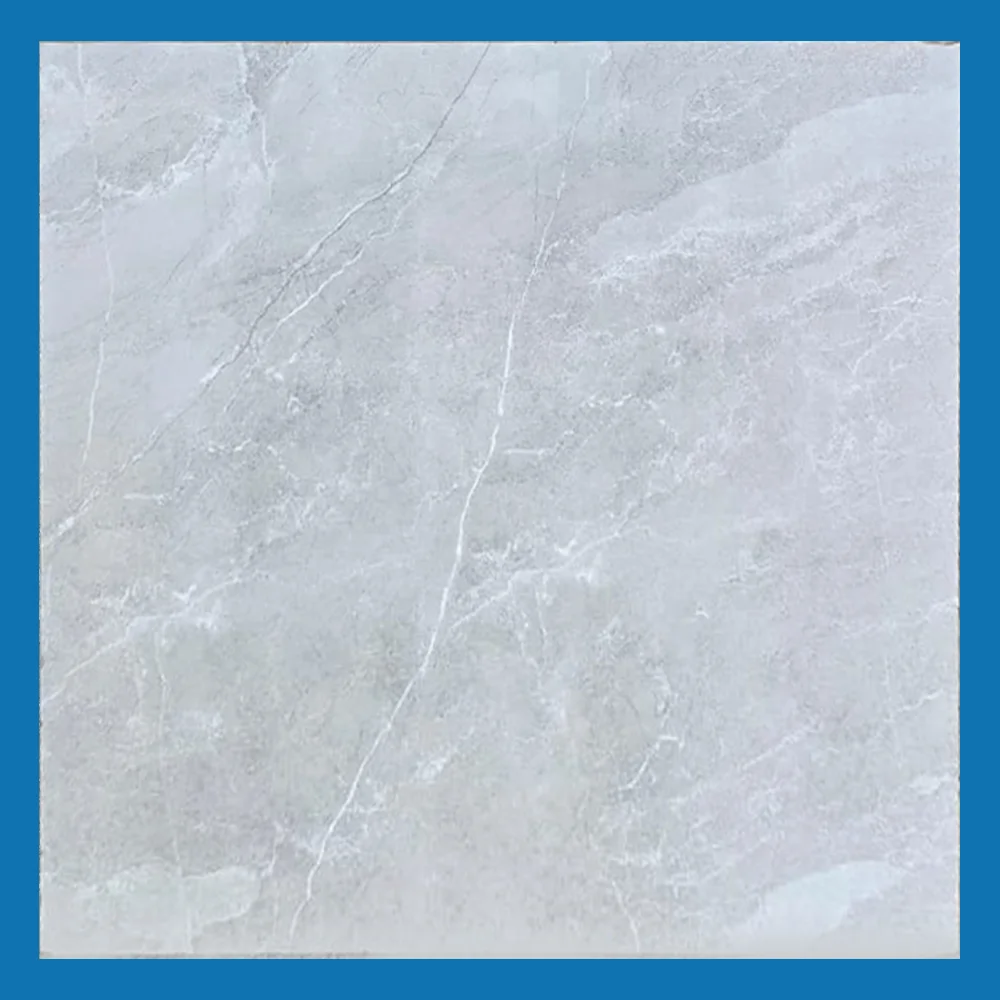 Light Grey Glossy Polished Porcelain Floor Tile