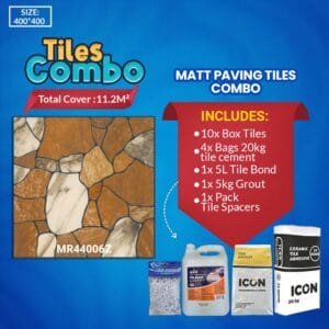 Matt Paving Floor Tiles Combo