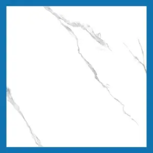 Carrara White Wall Tiles - Glossy Polished Ceramic - 400x400mm | A-Grade | MSG44002