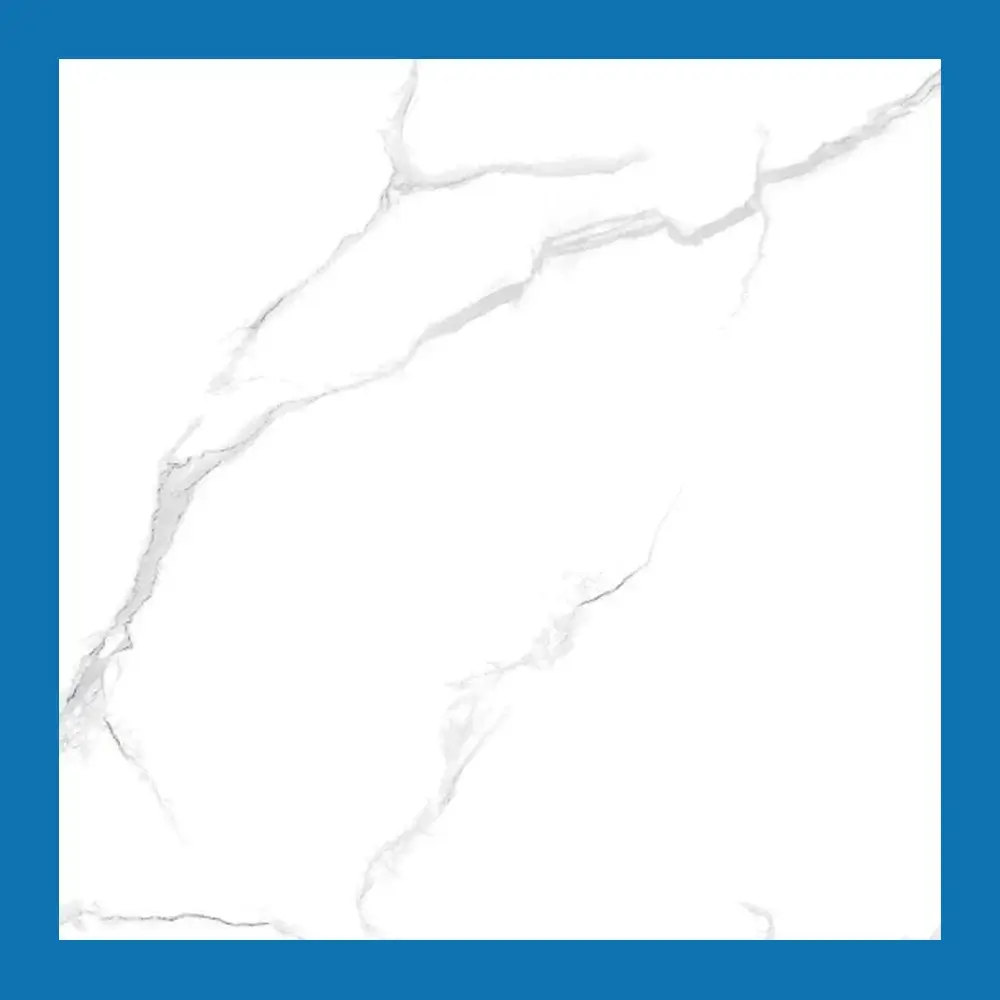 Carrara White Floor Tiles - Glossy Polished - Porcelain - 600x600mm | A-Grade | MSP66045M