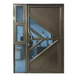 Aluminium fancy Door with Sidelight