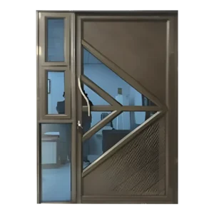 Aluminium fancy Door with Sidelight