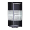 Pivot Shower Door With Stripe Design