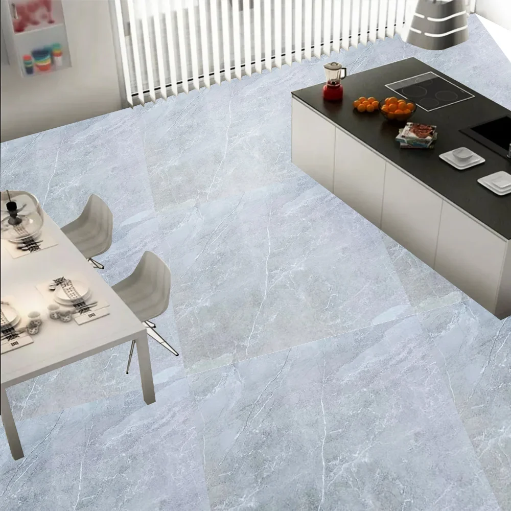 Light Grey Glossy Polished Porcelain Floor Tile