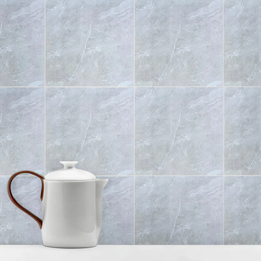 Light Grey Glossy Polished Porcelain Floor Tile