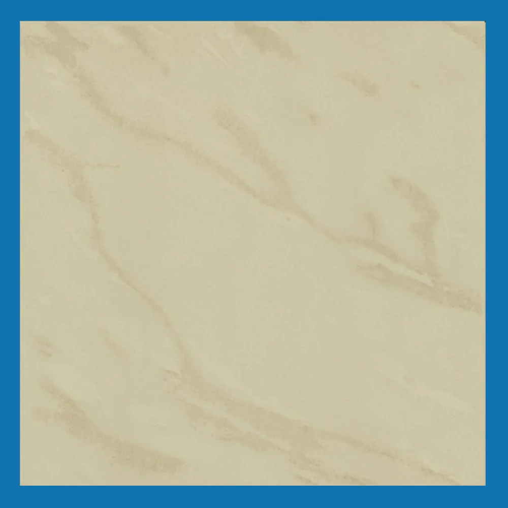 Light beige marble tile with subtle veins, featuring a smooth, glossy surface and a minimalist design aesthetic. Its Caled Ivory Design Porcelain Tiles