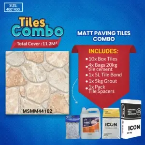 Matt Paving Tile Combo-Ceramic-400x400mm