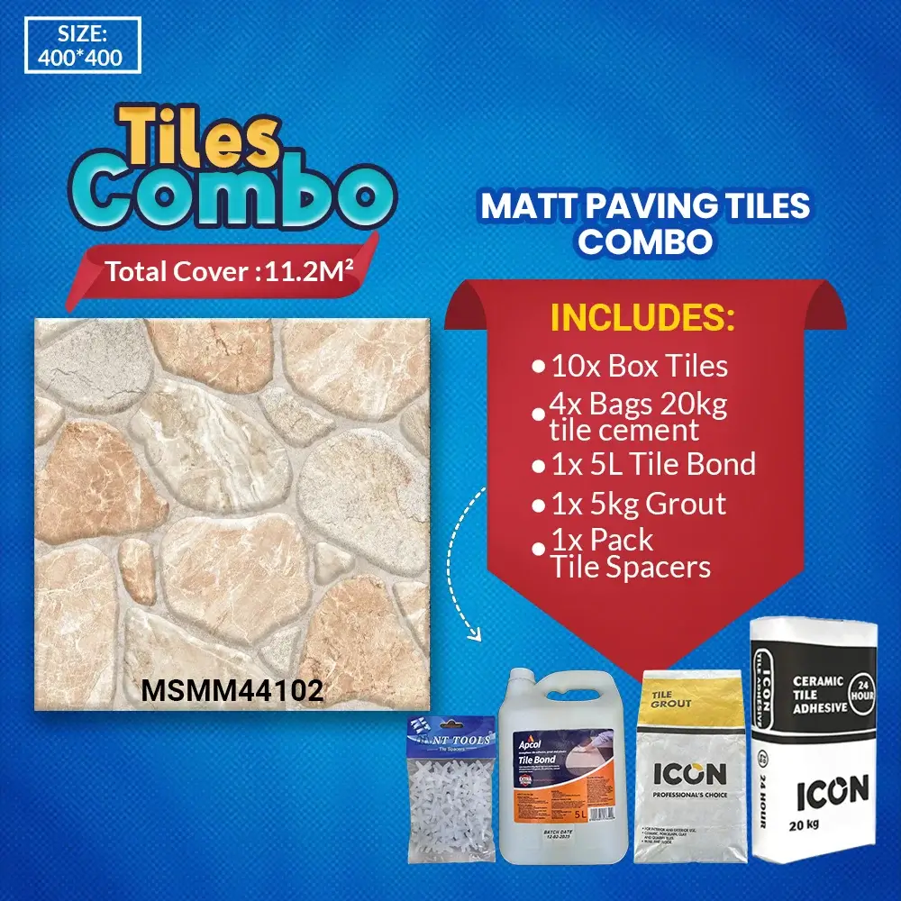 Matt Paving Tile Combo-Ceramic-400x400mm