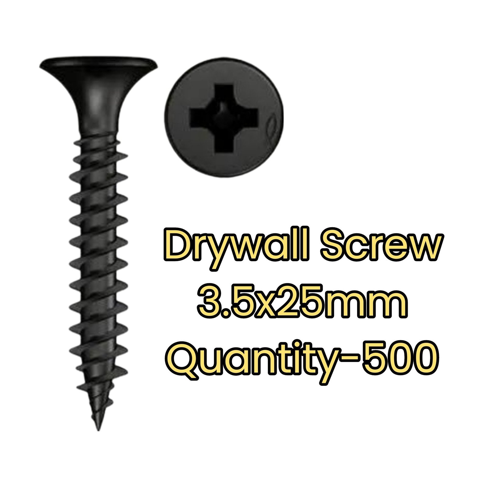 Drywall Screws Coarse Thread - 3.5x25mm - Q500