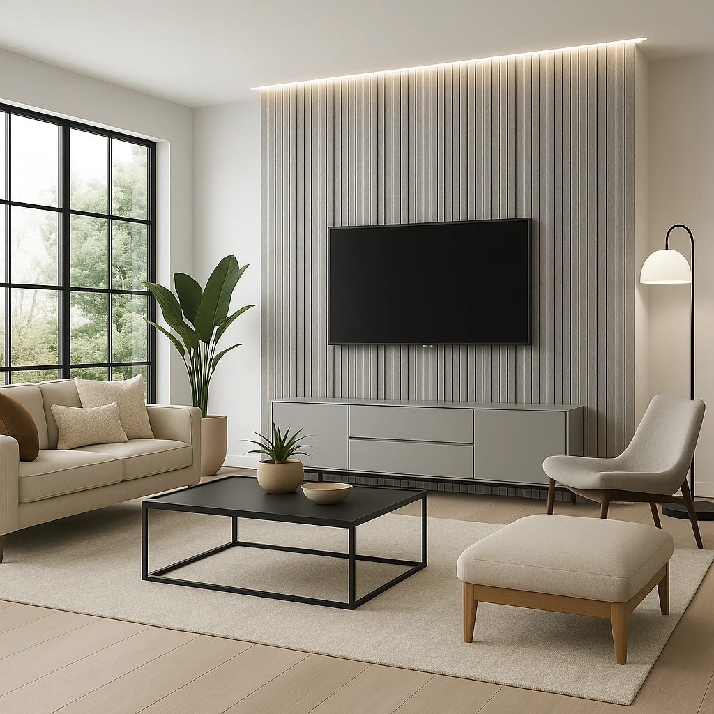 20mm*160mm*2.9m Dark Grey Marble WallPanel