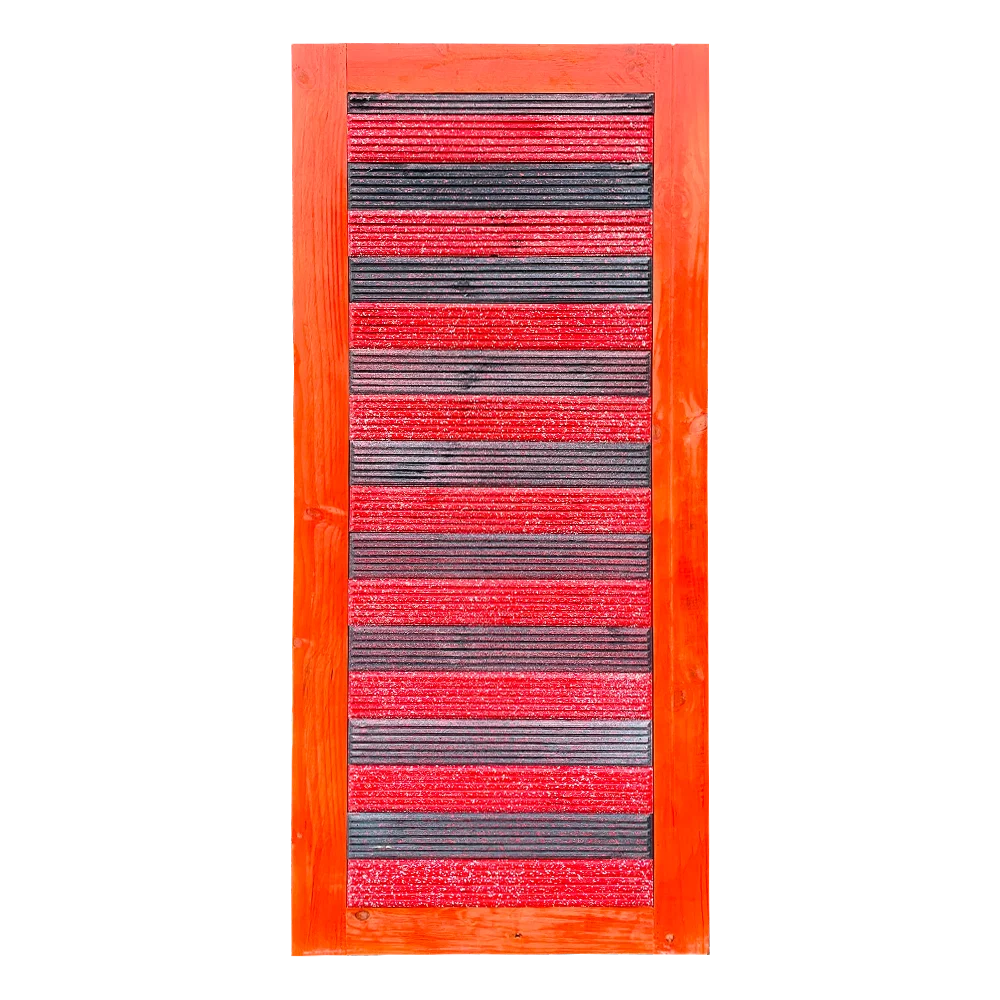 Pine Horizontal Design Door - Single Full Door.