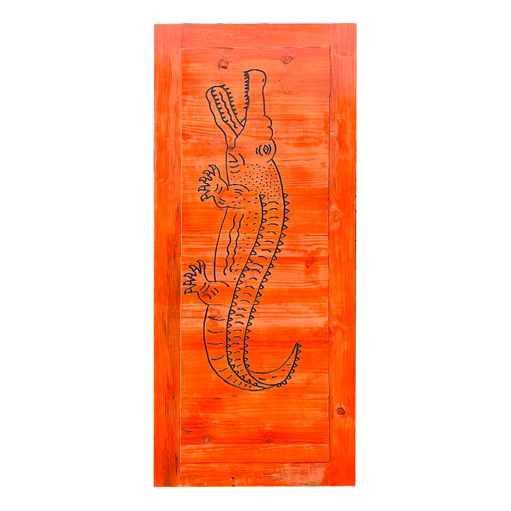 Pine Horizontal Wildlife Door - Single Full Door.