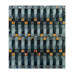 Mosaic Tiles - Clear And Black Marble | Gmgx03