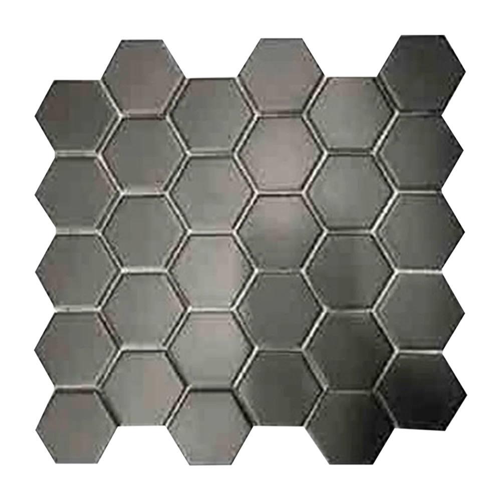 Premium Mosaic Hexagon Black Tiles – 282×271MM
