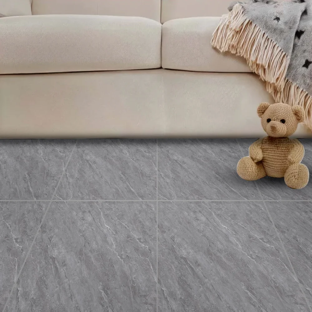 MSP66004 Dark Grey Glazed Polished Porcelain Tile