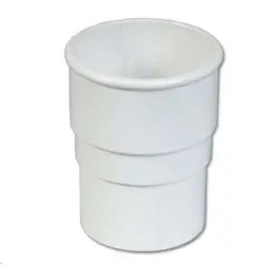 Downpipe Socket Connector White Pvc