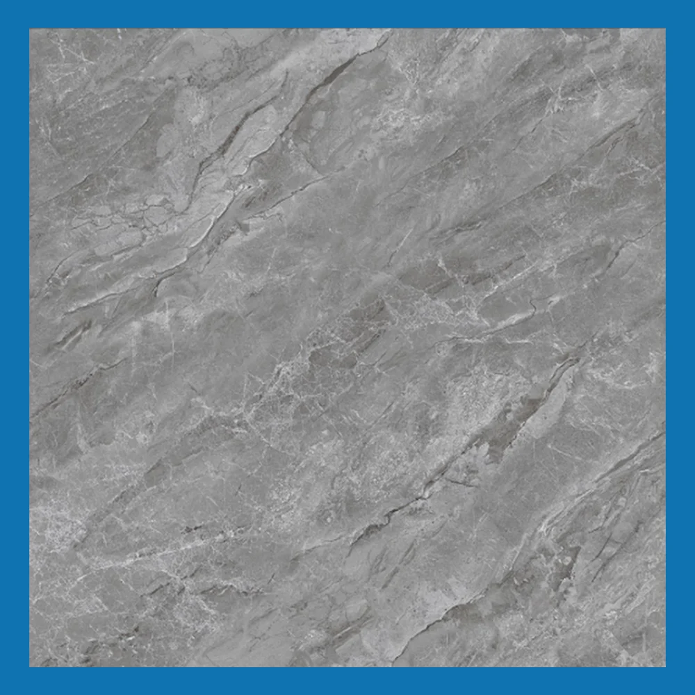 Dark Grey Polished Glazed Tile 600x600mm A-Grade