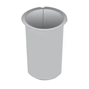 Outlet lip 100x75mm Round Galvanized