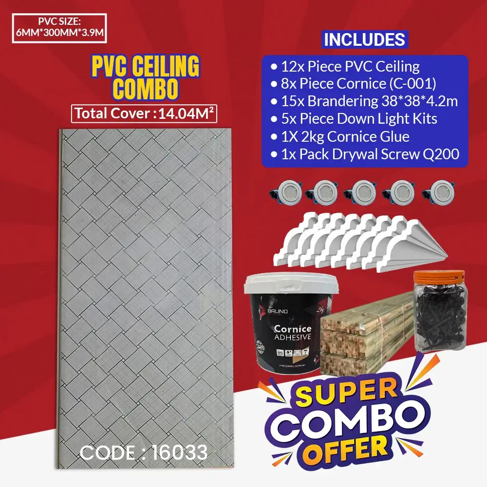 PVC ceiling panels combo 1404 16033