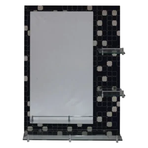 Black And Tourch Of Light Grey Mirror Bathroom 60*80Mm | Mir3203
