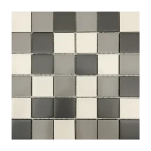Minimalist Neutral Square Mosaic Tile | MT022