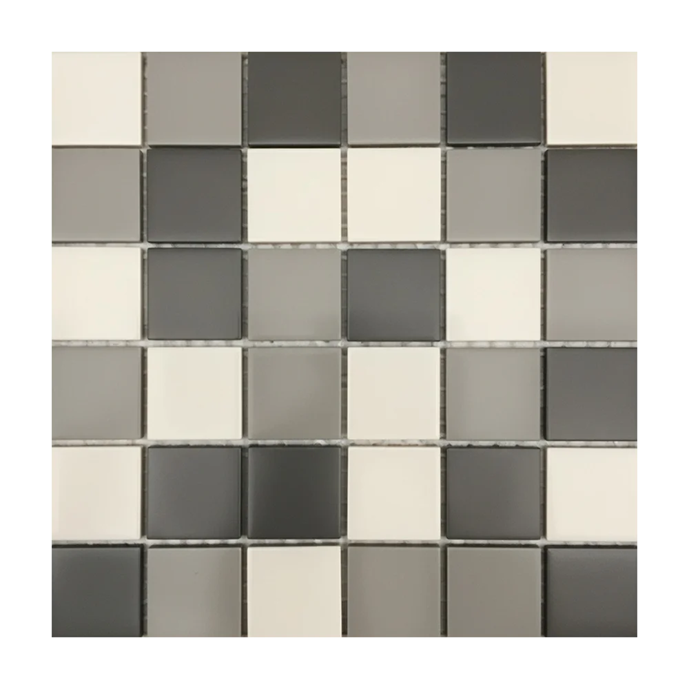 Minimalist Neutral Square Mosaic Tile | MT022