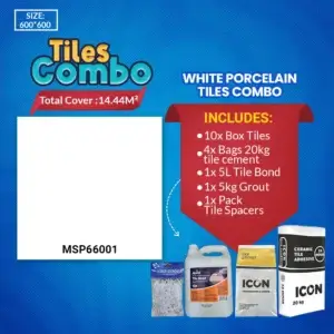 Floor Tile White Combo MSP66001