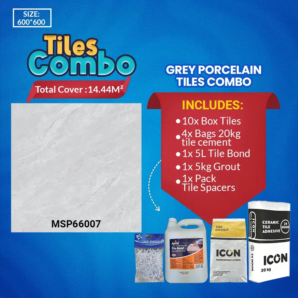 Floor Tile Mist Grey Combo
