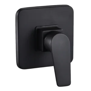 Black Square Shower Mixer Tap