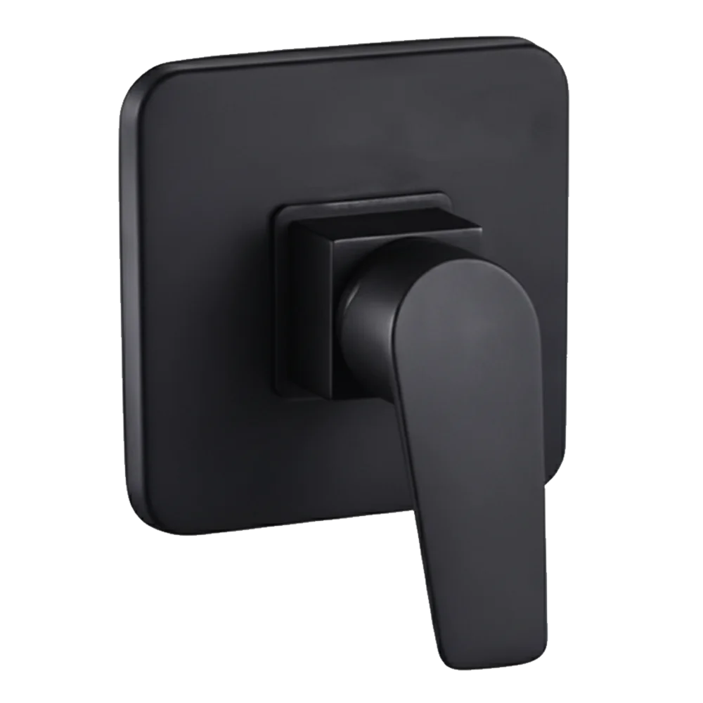 Black Square Shower Mixer Tap