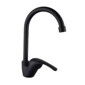 Matte Black Gooseneck Kitchen Faucet
