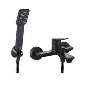 Matte Black Square Hand Shower Mixer Tap