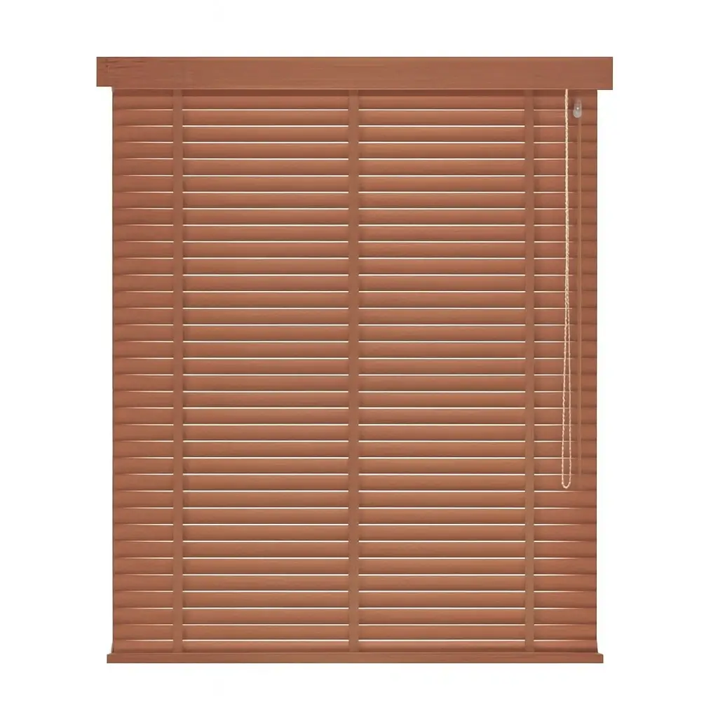 PVC Indoor Venetian Blinds Brown – Window Curtains