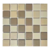 Beige Brown Square Mosaic Ceramic Tile